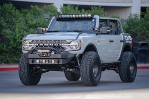 Ford Bronco Front Lower Control Arm Skid Plate - Front - DV8 Offroad - Black - `21-`22