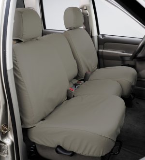 Ford Bronco Seat Covers - Front Row - Covercraft - Polycotton SeatSaver - Misty Grey - `21-`24 Ford Bronco Seat Covers - Front Row - Covercraft - Polycotton SeatSaver - Misty Grey - `21-`24