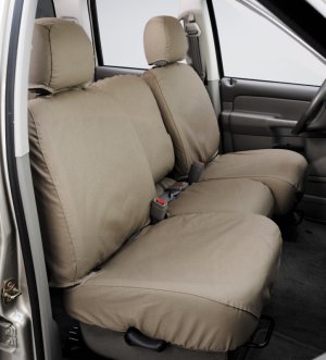 Ford Bronco Seat Covers - Front - Covercraft - Polycotton - Taupe - `21-`24 Ford Bronco Seat Covers - Front - Covercraft - Polycotton - Taupe - `21-`24