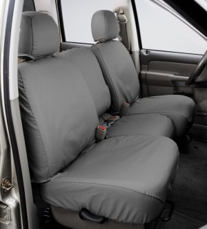 Ford Bronco Seat Covers - Second Row - Covercraft - Polycotton SeatSaver Custom - Grey - `21-`24 Ford Bronco Seat Covers - Second Row - Covercraft - Polycotton SeatSaver Custom - Grey - `21-`24