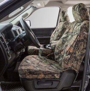 Ford Bronco Seat Covers - Front - Covercraft - Carhartt Camo - Mossy Oak - `21-`24