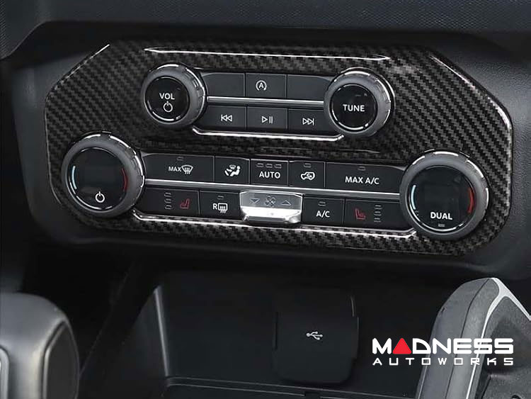 Ford Bronco Air Conditioning Switch Panel Cover - Carbon Fiber