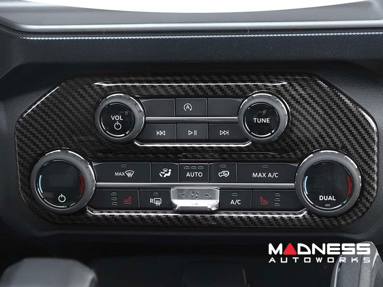 Ford Bronco Air Conditioning Switch Panel Cover - Carbon Fiber