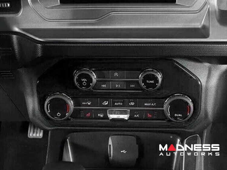 Ford Bronco Air Conditioning Switch Panel Cover - Gloss Black