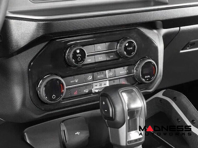 Ford Bronco Air Conditioning Switch Panel Cover - Gloss Black