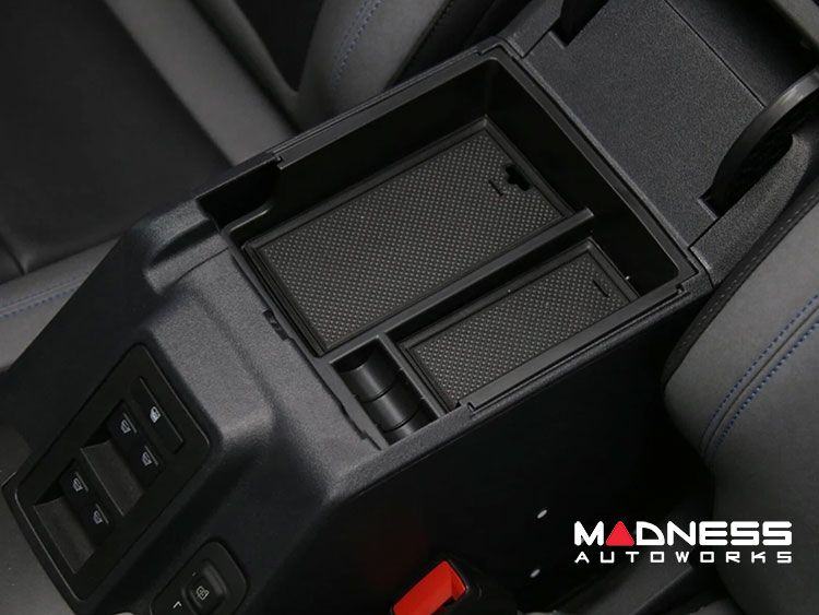 Ford Bronco Center Console Armrest Storage Box - Upper Tray w/ ABS Silicone Pad