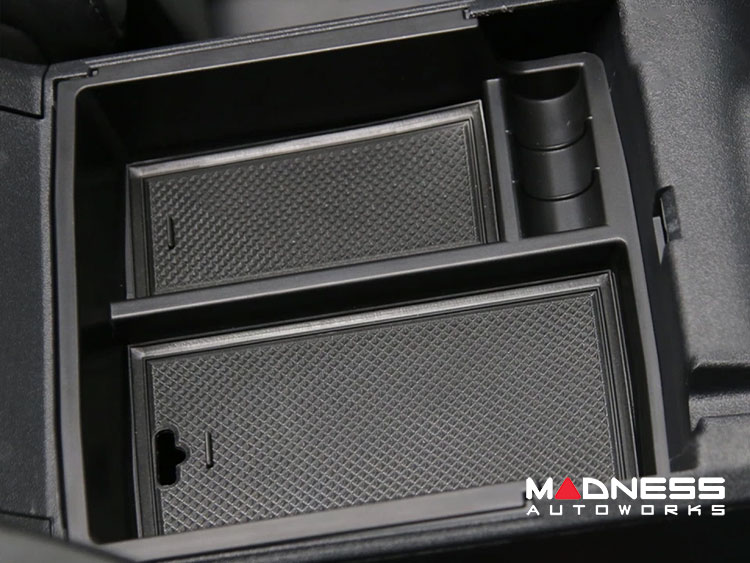 Ford Bronco Center Console Armrest Storage Box - Upper Tray w/ ABS Silicone Pad