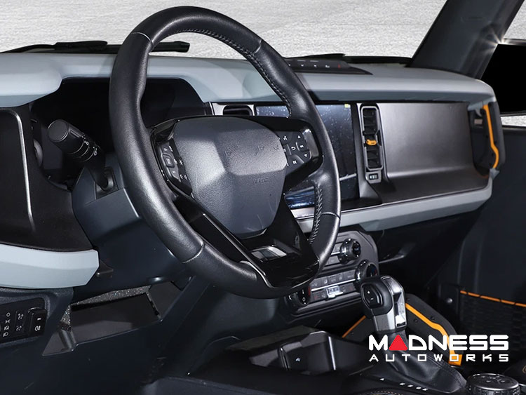 Ford Bronco Steering Wheel Trim Cover - Gloss Black