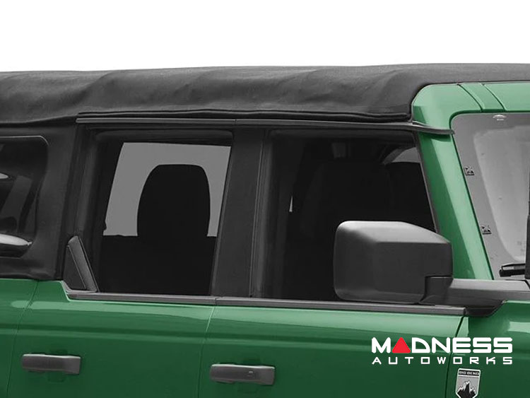 Ford Bronco Rain Deflectors - 4-Door - Set of 4 - Black