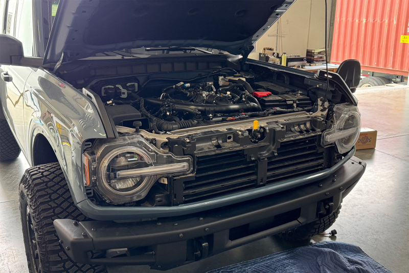 Ford Bronco Transmission Oil Cooler Kit - Front - CSF - External, 2.7L EcoBoost, CNC Billet Machined Plate - `21-`27