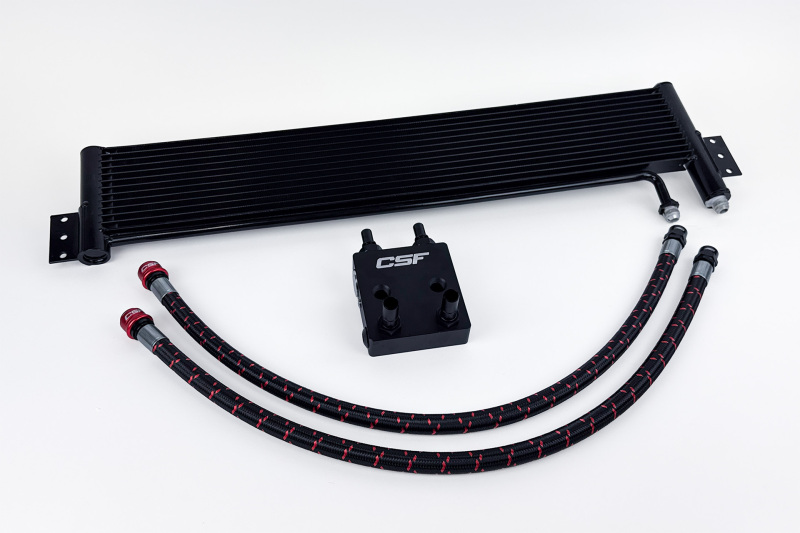 Ford Bronco Transmission Oil Cooler Kit - Front - CSF - External, 2.7L EcoBoost, CNC Billet Machined Plate - `21-`27
