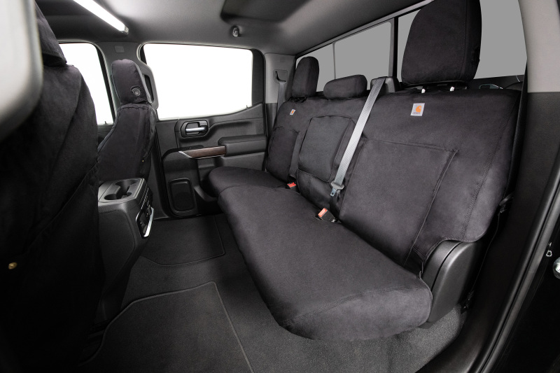 Ford Bronco Raptor Seat Cover - Front - Covercraft - Carhartt Super Dux SeatSaver - Black - `22-`24