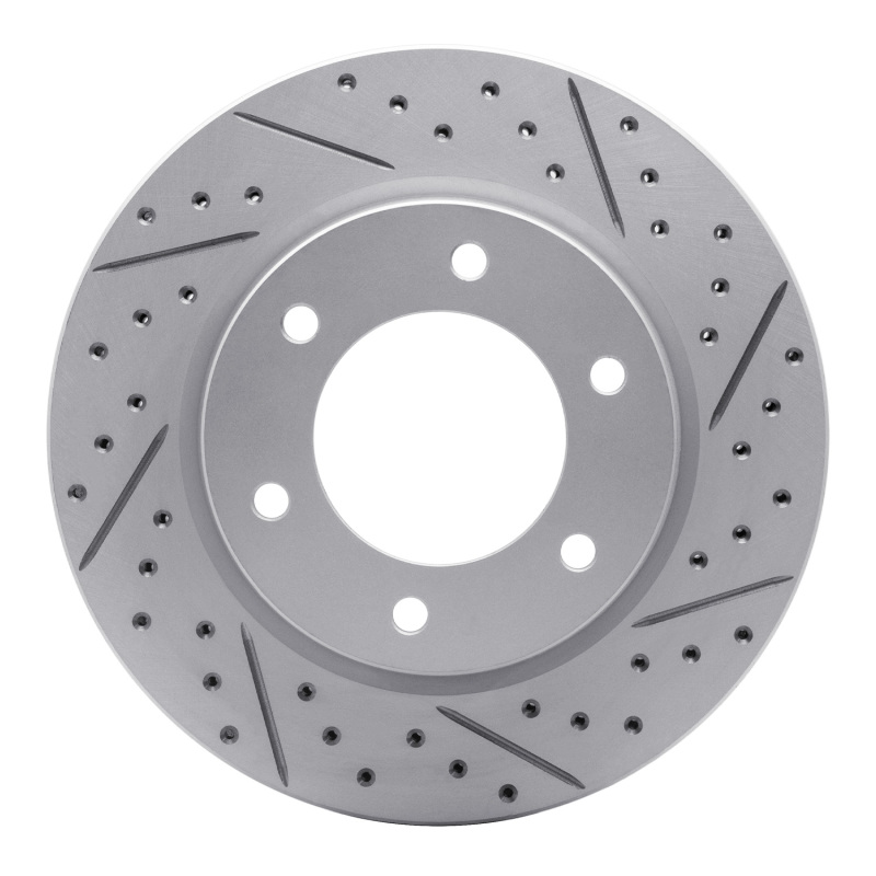 Ford Bronco Brake Rotor (1) - Front Right - DFC - Geoperformance Drilled & Slotted - `19-`25