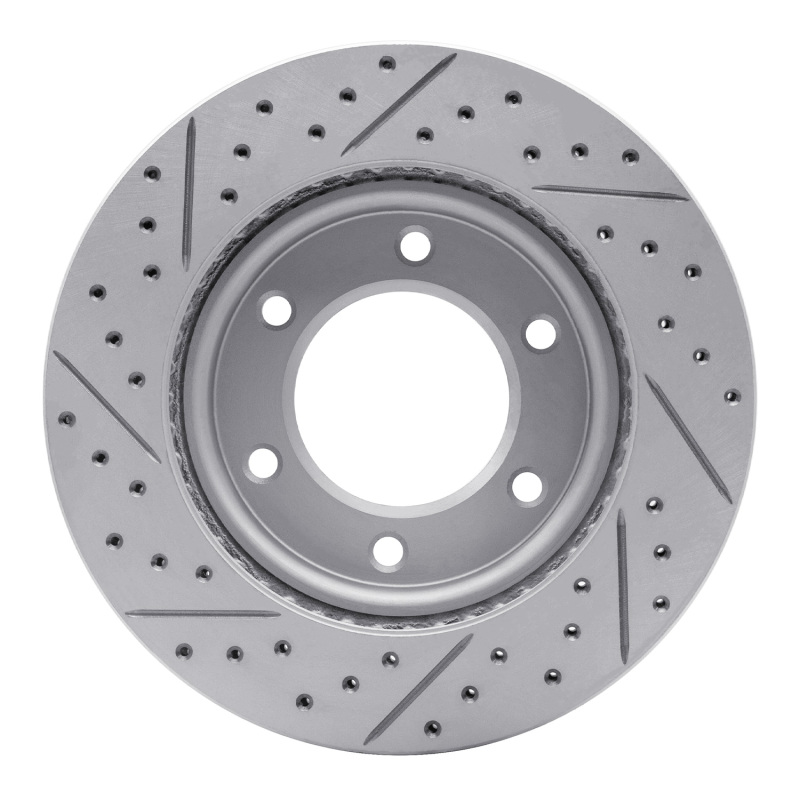 Ford Bronco Brake Rotor (1) - Front Right - DFC - Geoperformance Drilled & Slotted - `19-`25