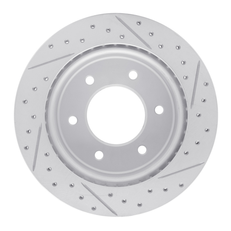 Ford Bronco Brake Rotor (1) - Rear Left - DFC - Drilled & Slotted Geoperformance - `19-`25