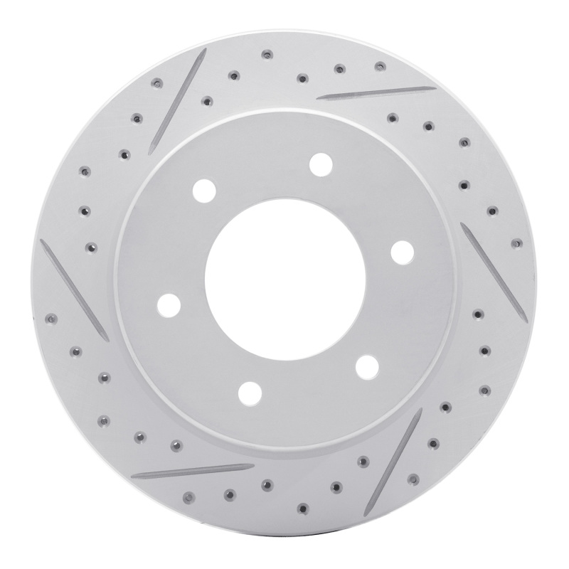 Ford Bronco Brake Rotor (1) - Rear Left - DFC - Drilled & Slotted Geoperformance - `19-`25