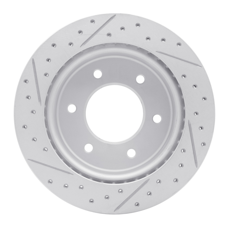 Ford Bronco Brake Rotor (1) - Rear Right - DFC - Drill & Slot Geoperformance - `19-`25