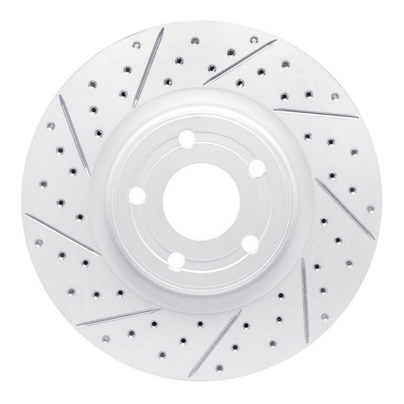 Ford Bronco Sport Brake Rotor (1) - Front Left - DFC - Drilled & Slotted Geoperformance Rotor - `20-`26