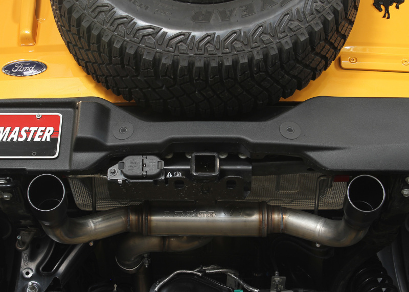 Ford Bronco Performance Exhaust - Rear - Flowmaster - Flow FX Cat-Back, Dual Out Rear Exit - Black - `21-`26