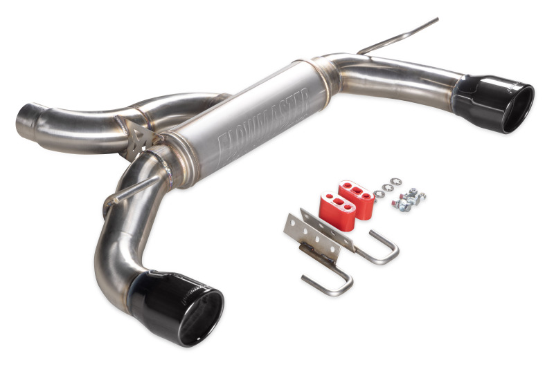 Ford Bronco Performance Exhaust - Rear - Flowmaster - Signature Series Axle-Back - Black chrome - `21-`26