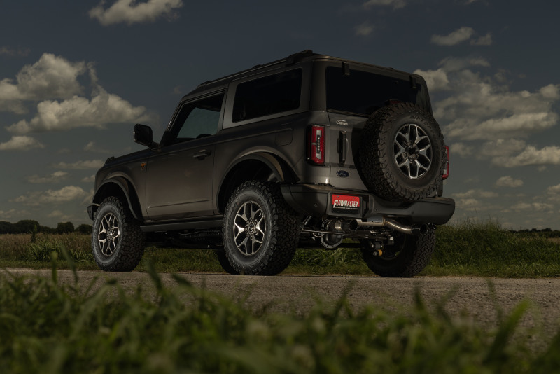 Ford Bronco Performance Exhaust - Rear - Flowmaster - Signature Series Axle-Back - Black chrome - `21-`26