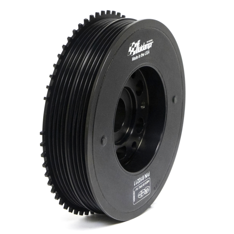 Ford Bronco Crankshaft Damper - Fluidampr - Internally Balanced, Harmonic Balancer - Black Zinc Chromate - `21-`25