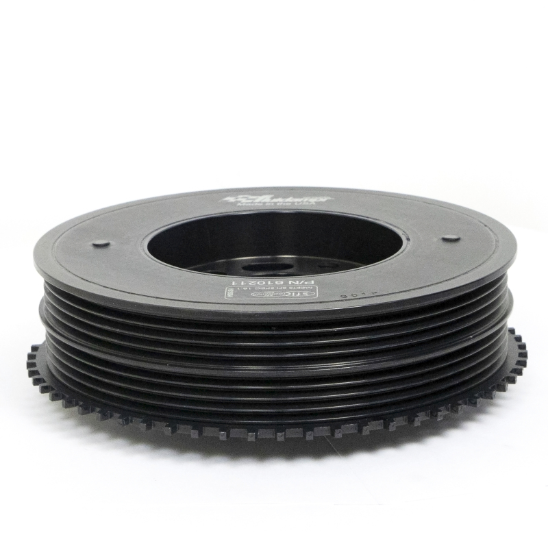 Ford Bronco Crankshaft Damper - Fluidampr - Internally Balanced, Harmonic Balancer - Black Zinc Chromate - `21-`25