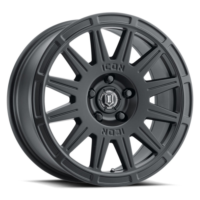Ford Bronco Sport Wheel - ICON - Ricochet, 17x8, 5x108, +38mm Offset, 6 in Backspacing - Satin Black - `21-`27