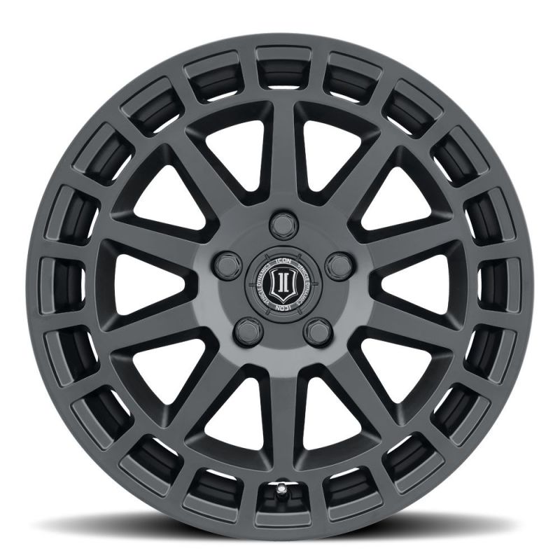 Ford Bronco Sport Wheel - ICON - Journey, 17x8, 5x108, +38mm Offset, 6 in Backspacing, Cast - Satin Black - `21-`27