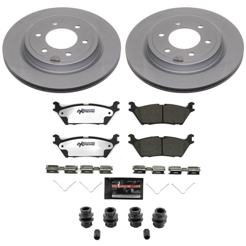 Ford Bronco Brake Kit - Rear - PowerStop - Z36 Coated Truck & Tow - `22-`25