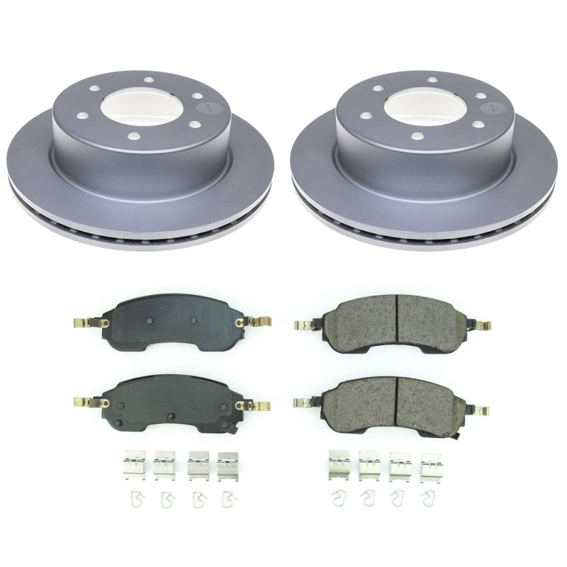 Ford Bronco Brake Kit - Rear - PowerStop - Genuine Geomet Coated Rotors + Z17 Low-Dust Ceramic Pads - `21-`25