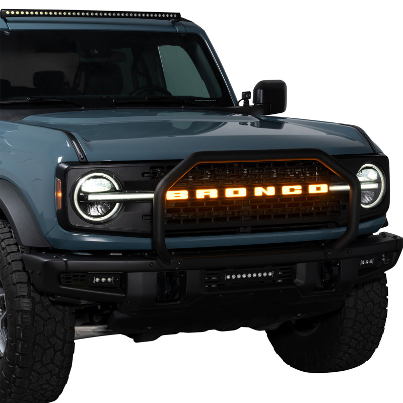 Ford Bronco Grille Guard - Front - Putco - Single Hoop - `21-`27