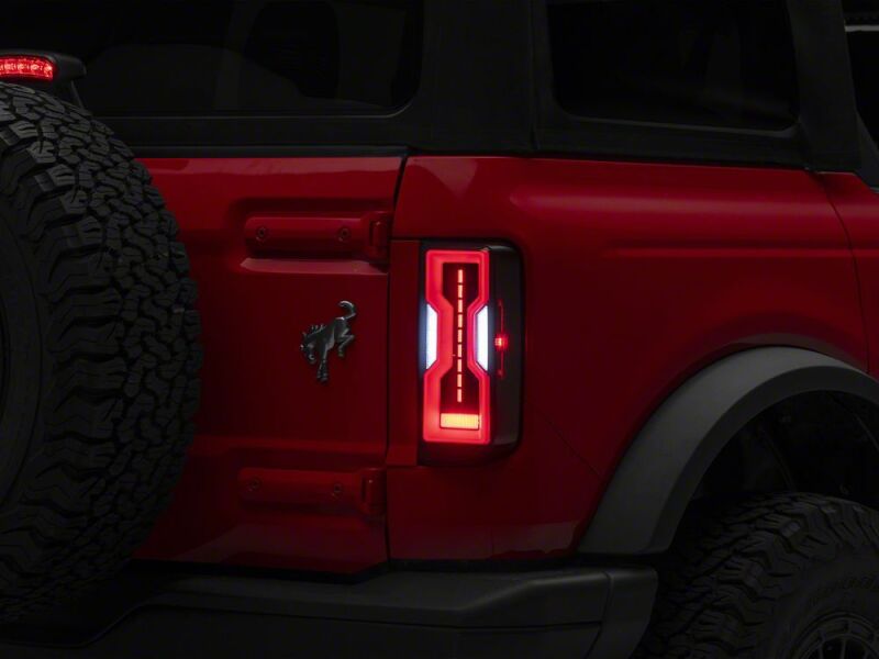 Ford Bronco LED Taillights - Raxiom - Axial Series - Black Housing, Smoked Lens - `21-`26