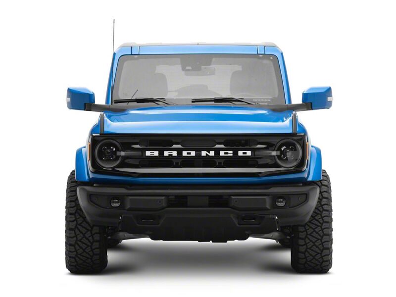Ford Bronco LED Headlights - Raxiom - LED Halo with White Backlight - Black - `21-`26