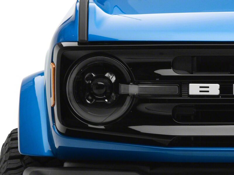 Ford Bronco LED Headlights - Raxiom - LED Halo with Amber Backlight - `21-`26