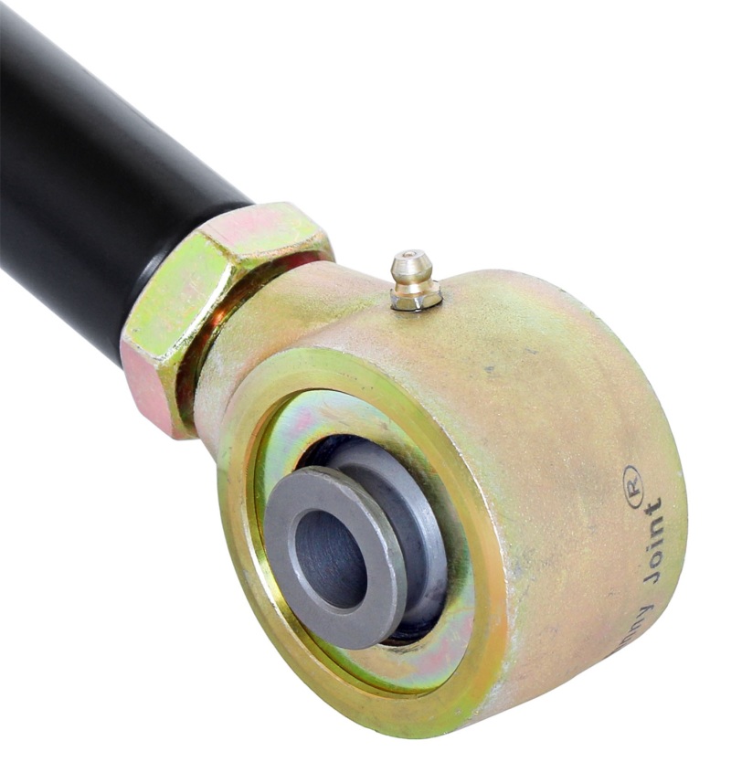 Ford Bronco Track Bar - Rear - RockJock - Johnny Joint, Adjustable, Greasable - Semi-Gloss Black / Gold Zinc - `21-`27