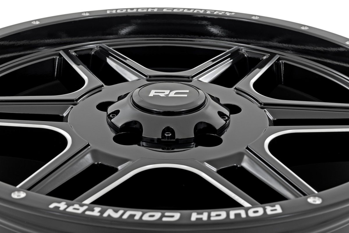 Ford Bronco Wheel - Rough Country - 92 Series, Machined One-Piece, 18x9 ...