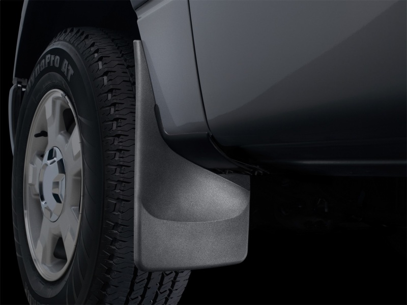Ford Bronco Sport Mud Flaps - Front - WeatherTech - No-Drill DigitalFit + QuickTurn Fastening System - Black - `21-`27