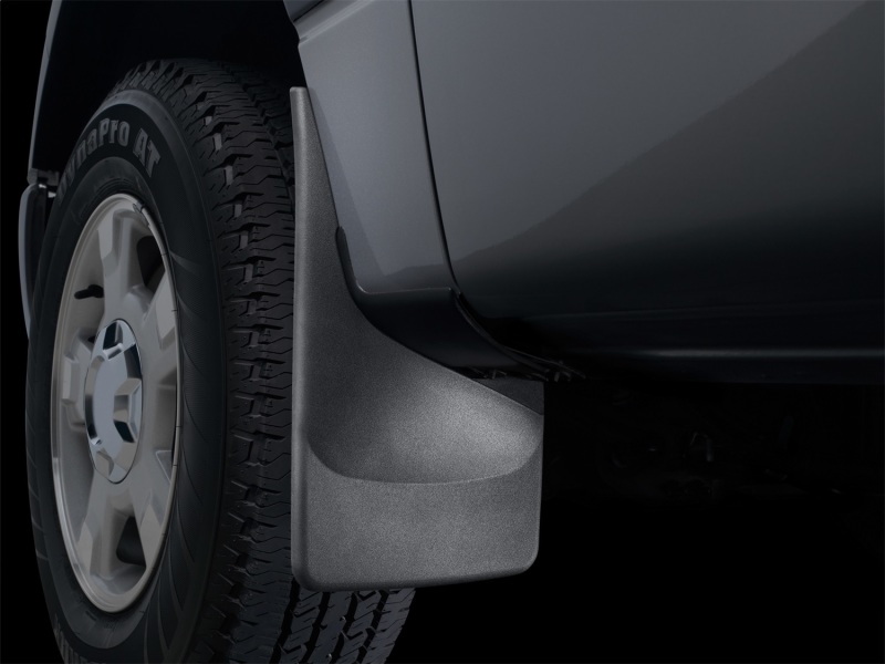 Ford Bronco Sport Mud Flaps - Front - WeatherTech - No-Drill DigitalFit + QuickTurn Fastening System - Black - `21-`27
