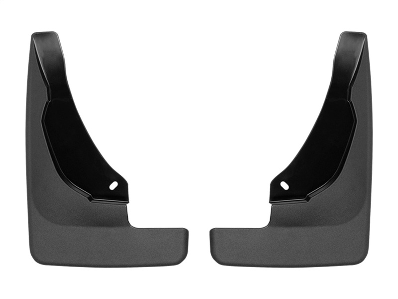 Ford Bronco Sport Mud Flaps - Front - WeatherTech - No-Drill DigitalFit + QuickTurn Fastening System - Black - `21-`27