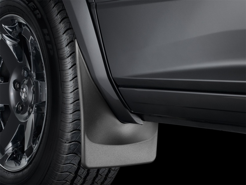 Ford Bronco Mud Flaps - Front - WeatherTech - No-Drill DigitalFit, QuickTurn Fastening System - Black - `21-`27