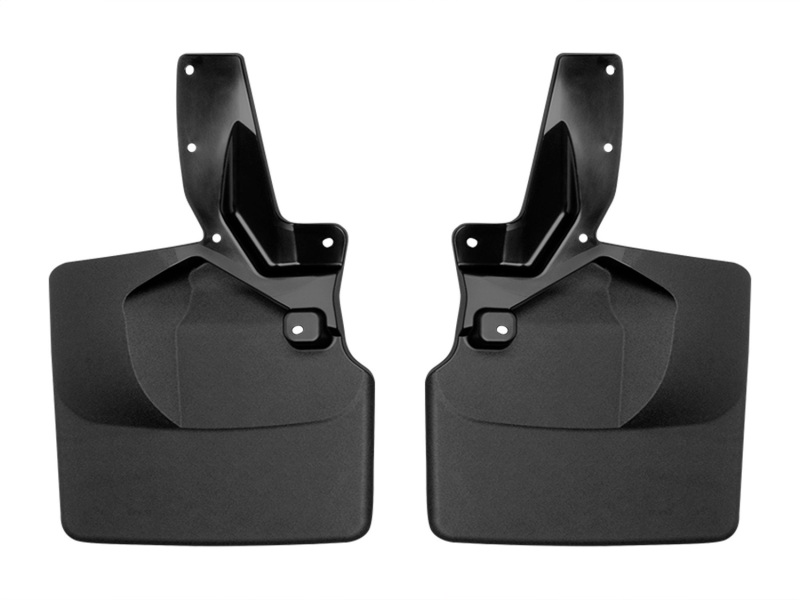 Ford Bronco Mud Flaps - Front - WeatherTech - No-Drill DigitalFit, QuickTurn Fastening System - Black - `21-`27
