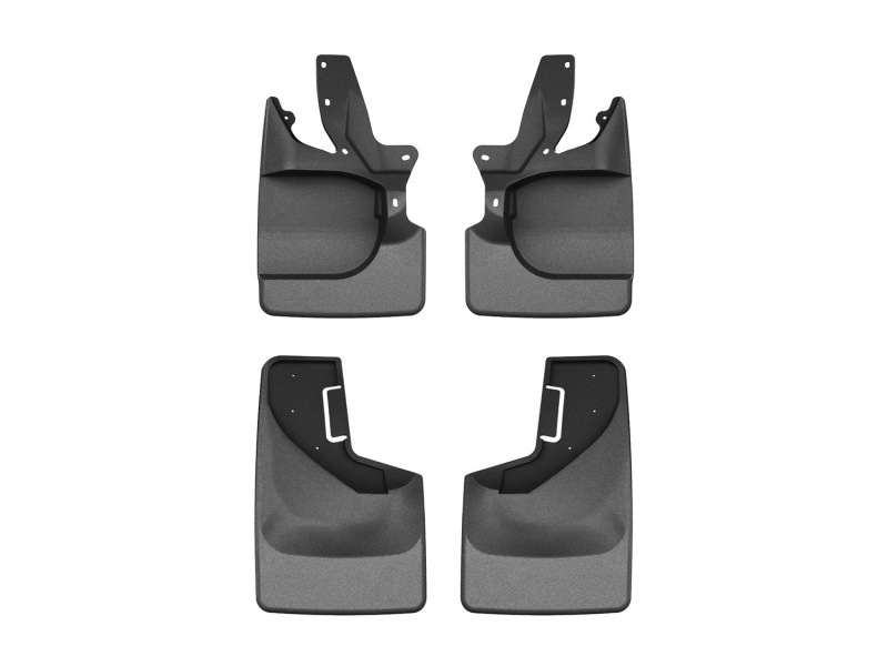 Ford Bronco Mud Flaps - Front & Rear - WeatherTech - No-Drill DigitalFit - Black - `21-`25