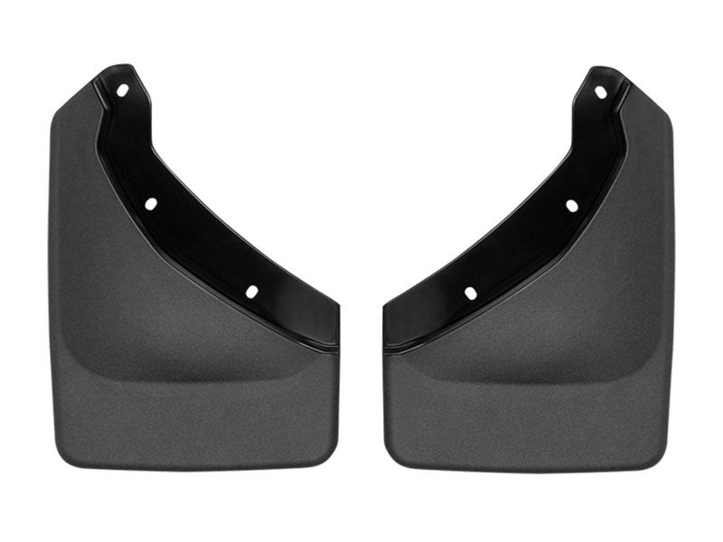 Ford Bronco Sport Mud Flaps - Rear - WeatherTech - No-Drill DigitalFit with QuickTurn Fastening System - Black - `21-`27