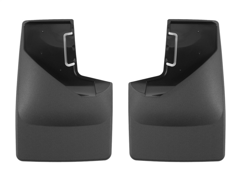 Ford Bronco Mud Flaps - WeatherTech - No-Drill DigitalFit, QuickTurn Fastening System (for 315 width tires) - Black - `21-`27