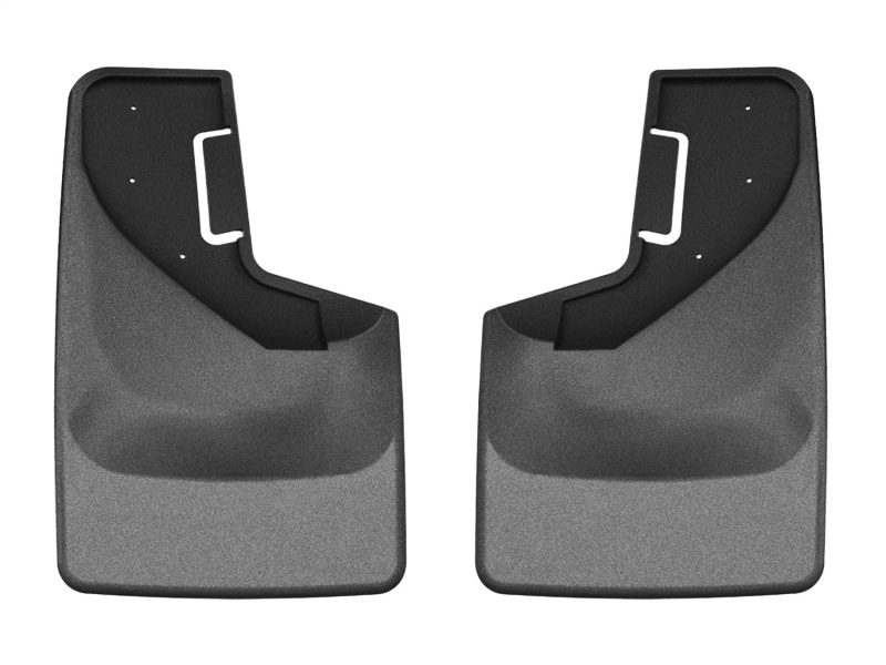 Ford Bronco Mud Flaps - WeatherTech - No-Drill DigitalFit, Style 2 - Black - `21-`27