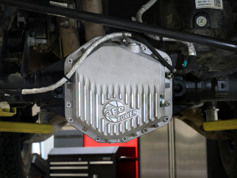 Ford Bronco Raptor Differential Cover - Rear - aFe - Street Series - Raw w/ Machined Fins - `22-`25