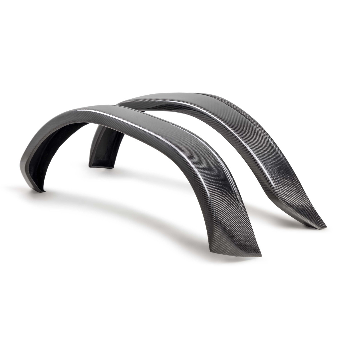 Ford Bronco Fender Flares - Rear - Anderson Composites - Everglades/ Heritage Style - Carbon Fiber - 2 Door