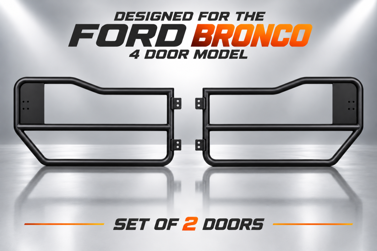 Ford Bronco Tube Doors - 4 Door Model - Front Doors (2) - Autoparrel