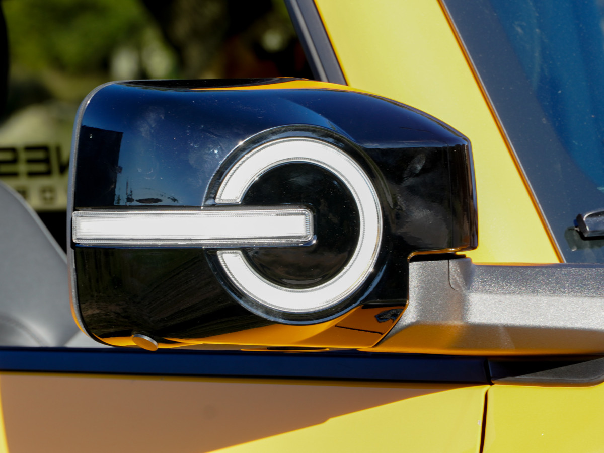 Ford Bronco Rear View Mirror Cover Set w/ built in LED Lights - Gloss Black